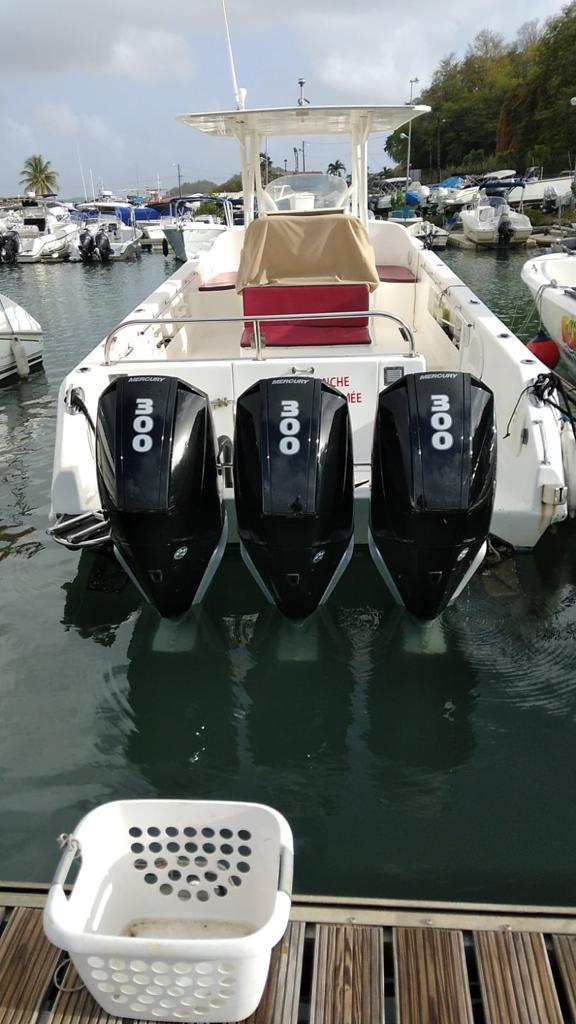 Trois moteurs Mercury 300 CV